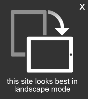 Image: This site looks best in landscape mode